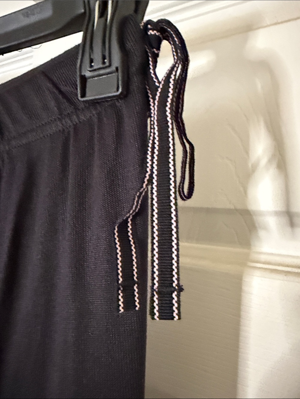 NWT 2 PAIR of Black Drawstring Elastic Waist Jogger Pants 3X (22W-24W) - Picture 3 of 4